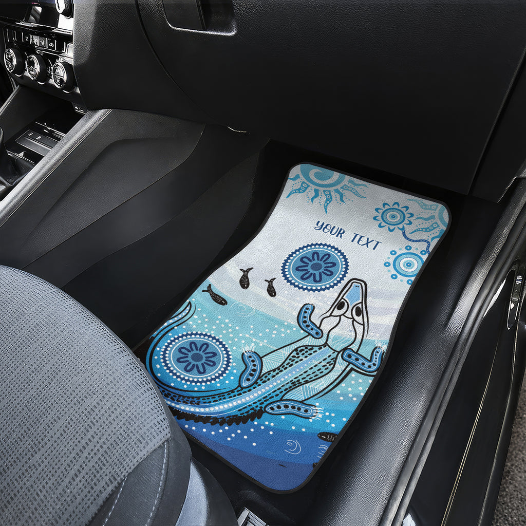 Personalised Keep the Fire Burning NAIDOC 2024 Car Mats Aboriginal Dot with Crocodile