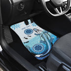 Personalised Keep the Fire Burning NAIDOC 2024 Car Mats Aboriginal Dot with Crocodile