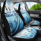 Personalised Keep the Fire Burning NAIDOC 2024 Car Seat Cover Aboriginal Dot with Crocodile