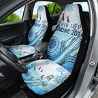 Personalised Keep the Fire Burning NAIDOC 2024 Car Seat Cover Aboriginal Dot with Crocodile