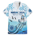 Personalised Keep the Fire Burning NAIDOC 2024 Family Matching Mermaid Dress and Hawaiian Shirt Aboriginal Dot with Crocodile