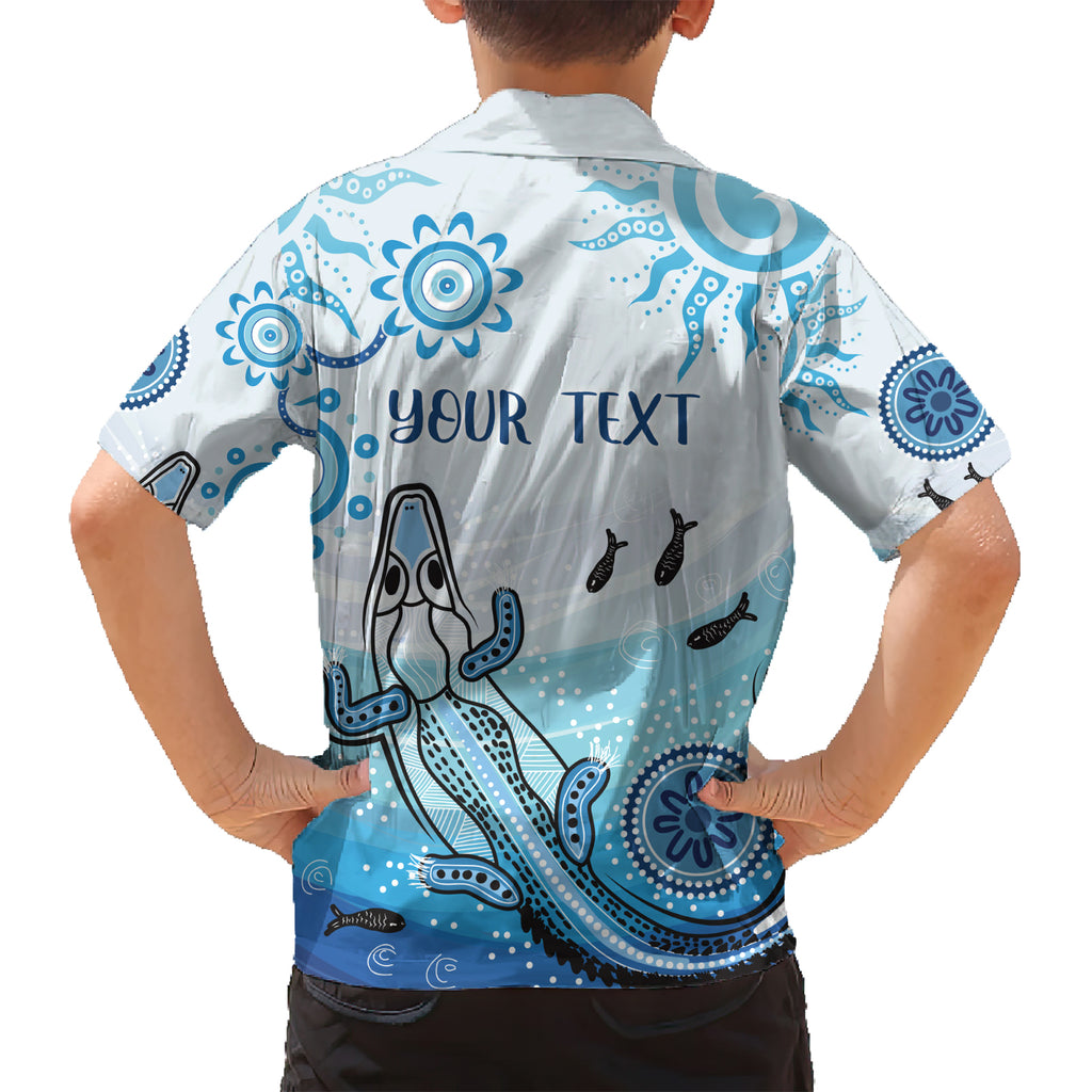 Personalised Keep the Fire Burning NAIDOC 2024 Hawaiian Shirt Aboriginal Dot with Crocodile