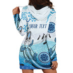 Personalised Keep the Fire Burning NAIDOC 2024 Hoodie Dress Aboriginal Dot with Crocodile