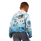 Personalised Keep the Fire Burning NAIDOC 2024 Kid Hoodie Aboriginal Dot with Crocodile