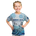 Personalised Keep the Fire Burning NAIDOC 2024 Kid T Shirt Aboriginal Dot with Crocodile