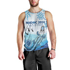 Personalised Keep the Fire Burning NAIDOC 2024 Men Tank Top Aboriginal Dot with Crocodile