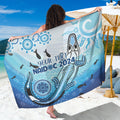Personalised Keep the Fire Burning NAIDOC 2024 Sarong Aboriginal Dot with Crocodile
