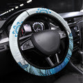 Personalised Keep the Fire Burning NAIDOC 2024 Steering Wheel Cover Aboriginal Dot with Crocodile