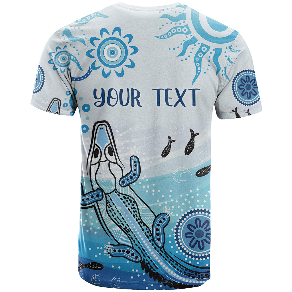 Personalised Keep the Fire Burning NAIDOC 2024 T Shirt Aboriginal Dot with Crocodile