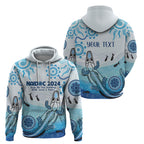 Personalised Keep the Fire Burning NAIDOC 2024 Zip Hoodie Aboriginal Dot with Crocodile