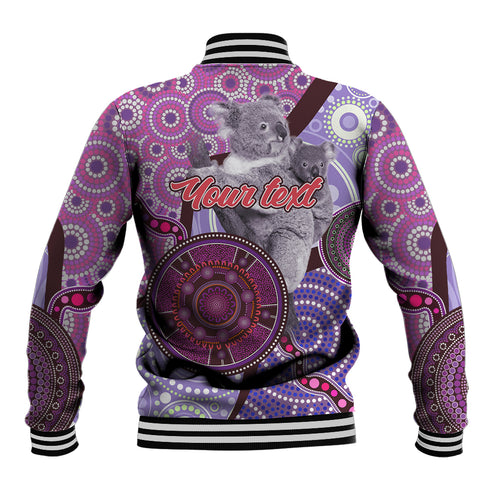 Personalised Australia Koala NAIDOC 2024 Baseball Jacket Keep the Fire Burning
