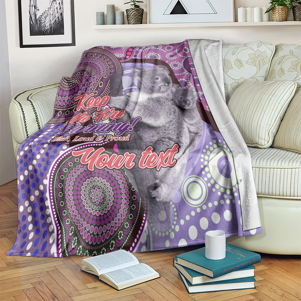 Personalised Australia Koala NAIDOC 2024 Blanket Keep the Fire Burning