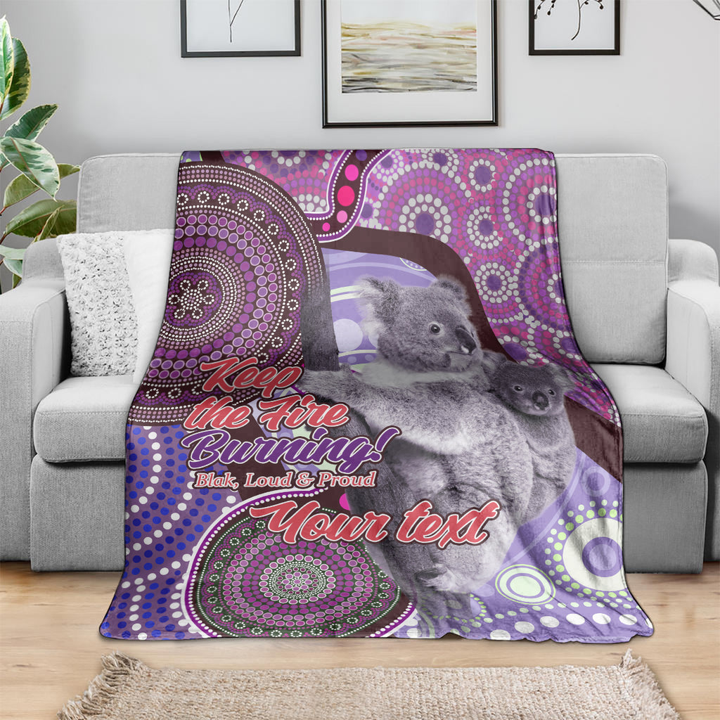 Personalised Australia Koala NAIDOC 2024 Blanket Keep the Fire Burning