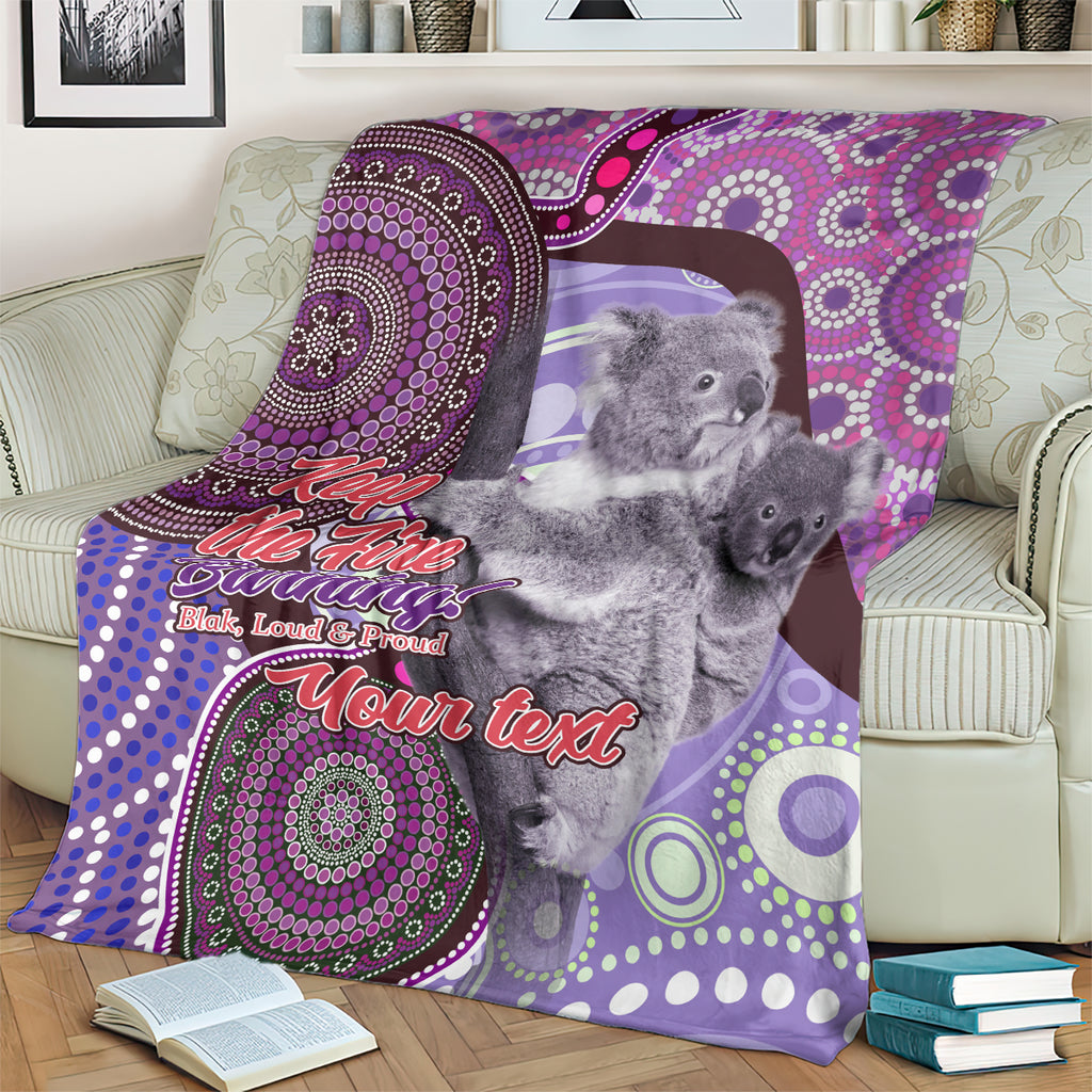 Personalised Australia Koala NAIDOC 2024 Blanket Keep the Fire Burning