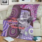 Personalised Australia Koala NAIDOC 2024 Blanket Keep the Fire Burning