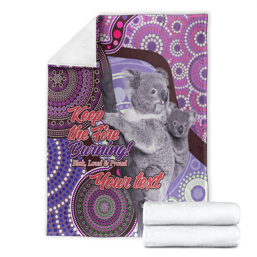 Personalised Australia Koala NAIDOC 2024 Blanket Keep the Fire Burning