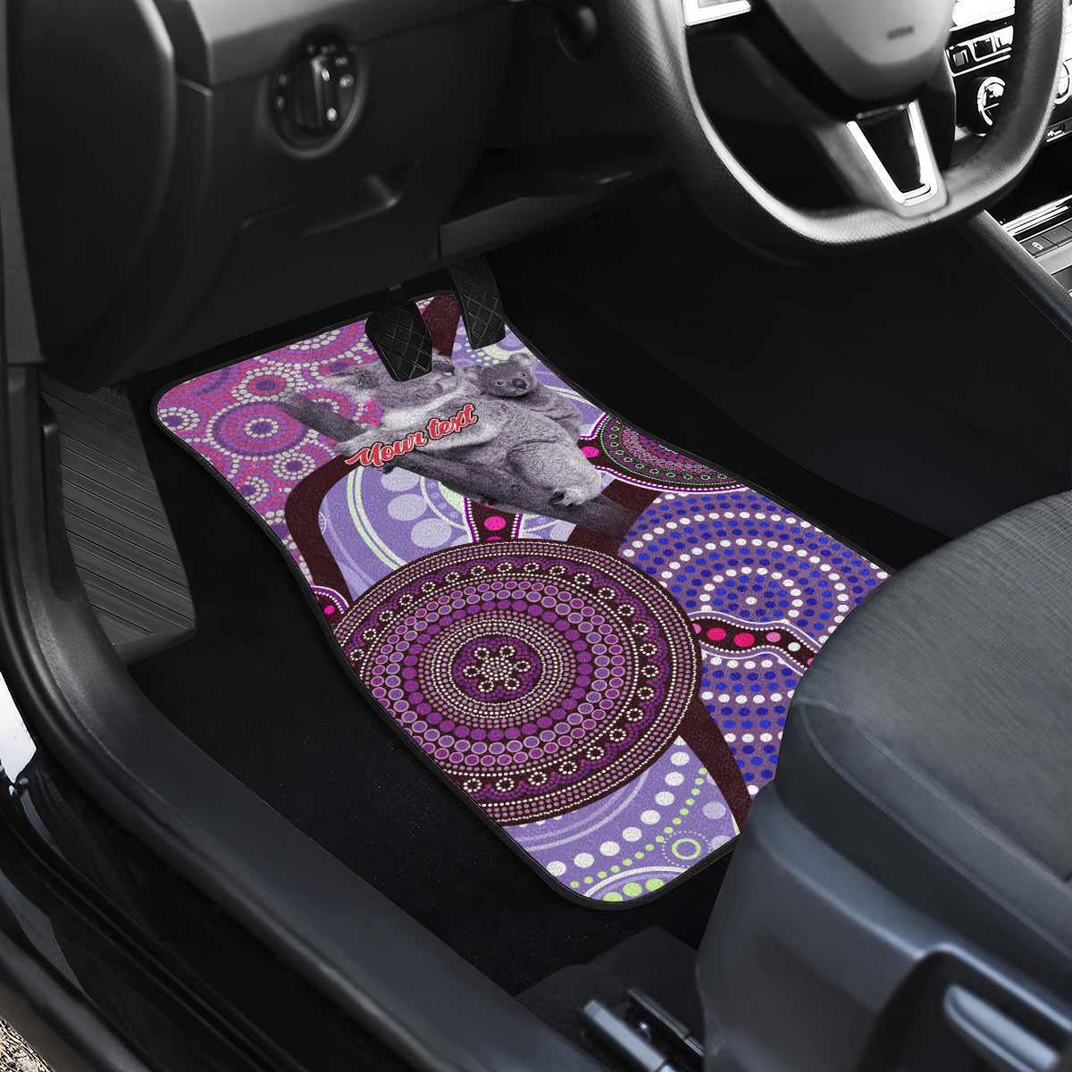 Personalised Australia Koala NAIDOC 2024 Car Mats Keep the Fire Burning