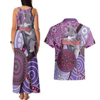 Personalised Australia Koala NAIDOC 2024 Couples Matching Tank Maxi Dress and Hawaiian Shirt Keep the Fire Burning
