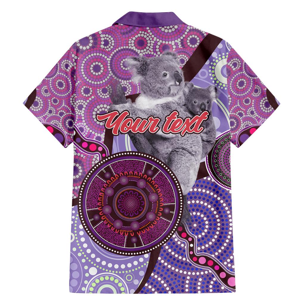 Personalised Australia Koala NAIDOC 2024 Family Matching Long Sleeve Bodycon Dress and Hawaiian Shirt Keep the Fire Burning