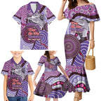 Personalised Australia Koala NAIDOC 2024 Family Matching Mermaid Dress and Hawaiian Shirt Keep the Fire Burning