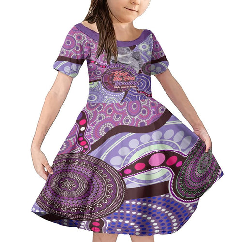 Personalised Australia Koala NAIDOC 2024 Family Matching Mermaid Dress and Hawaiian Shirt Keep the Fire Burning
