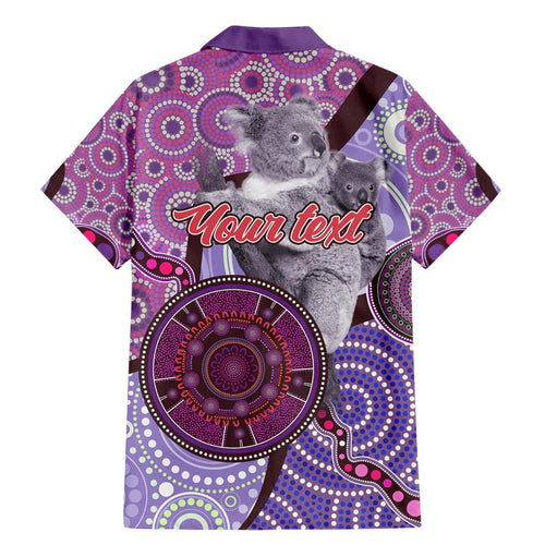 Personalised Australia Koala NAIDOC 2024 Family Matching Mermaid Dress and Hawaiian Shirt Keep the Fire Burning
