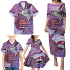 Personalised Australia Koala NAIDOC 2024 Family Matching Puletasi and Hawaiian Shirt Keep the Fire Burning