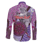 Personalised Australia Koala NAIDOC 2024 Family Matching Short Sleeve Bodycon Dress and Hawaiian Shirt Keep the Fire Burning