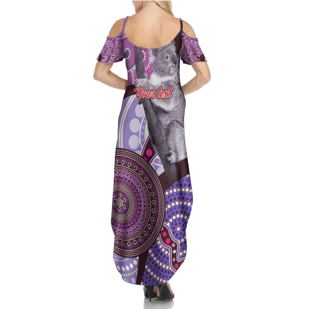 Personalised Australia Koala NAIDOC 2024 Family Matching Summer Maxi Dress and Hawaiian Shirt Keep the Fire Burning