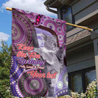 Personalised Australia Koala NAIDOC 2024 Garden Flag Keep the Fire Burning