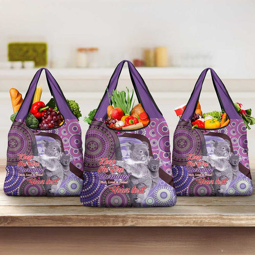 Personalised Australia Koala NAIDOC 2024 Grocery Bag Keep the Fire Burning