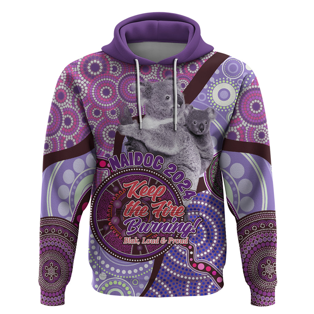 Personalised Australia Koala NAIDOC 2024 Hoodie Keep the Fire Burning