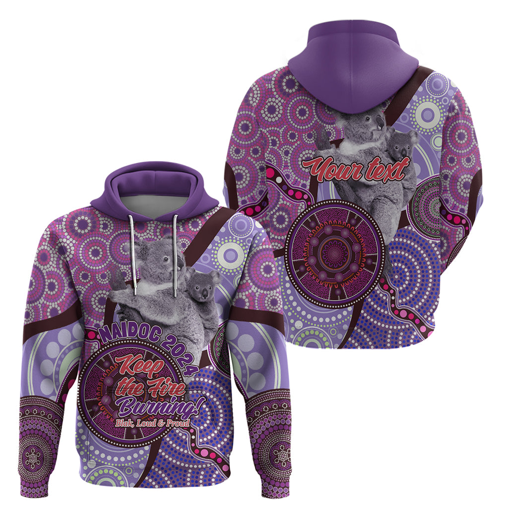 Personalised Australia Koala NAIDOC 2024 Hoodie Keep the Fire Burning