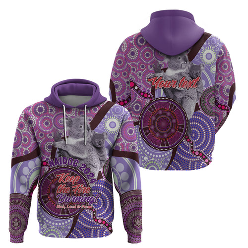 Personalised Australia Koala NAIDOC 2024 Hoodie Keep the Fire Burning