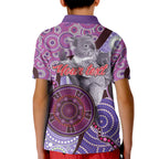 Personalised Australia Koala NAIDOC 2024 Kid Polo Shirt Keep the Fire Burning