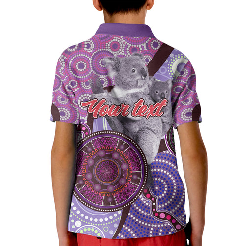 Personalised Australia Koala NAIDOC 2024 Kid Polo Shirt Keep the Fire Burning