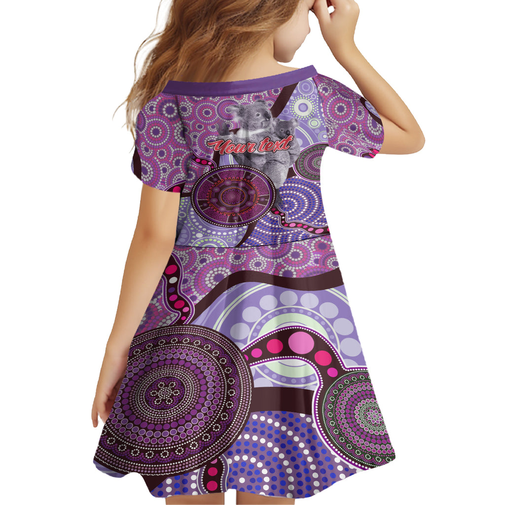 Personalised Australia Koala NAIDOC 2024 Kid Short Sleeve Dress Keep the Fire Burning
