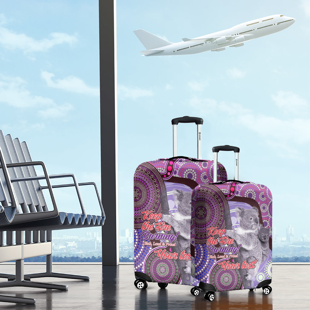 Personalised Australia Koala NAIDOC 2024 Luggage Cover Keep the Fire Burning