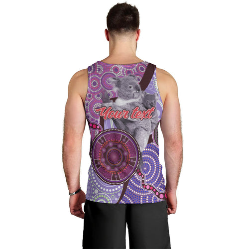 Personalised Australia Koala NAIDOC 2024 Men Tank Top Keep the Fire Burning