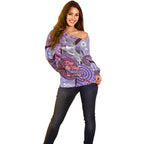 Personalised Australia Koala NAIDOC 2024 Off Shoulder Sweater Keep the Fire Burning