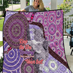 Personalised Australia Koala NAIDOC 2024 Quilt Keep the Fire Burning