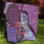 Personalised Australia Koala NAIDOC 2024 Quilt Keep the Fire Burning