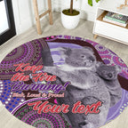 Personalised Australia Koala NAIDOC 2024 Round Carpet Keep the Fire Burning