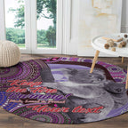 Personalised Australia Koala NAIDOC 2024 Round Carpet Keep the Fire Burning