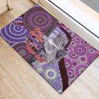 Personalised Australia Koala NAIDOC 2024 Rubber Doormat Keep the Fire Burning