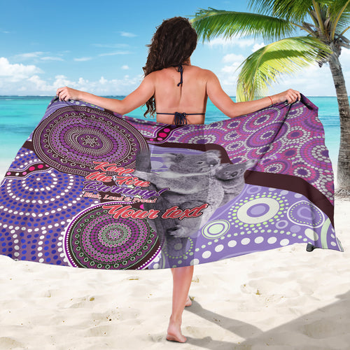 Personalised Australia Koala NAIDOC 2024 Sarong Keep the Fire Burning