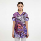 Personalised Australia Koala NAIDOC 2024 Scrub Top Keep the Fire Burning - Aussie Hoodie