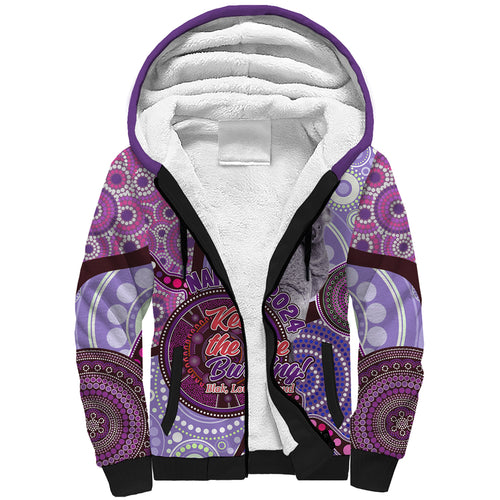 Personalised Australia Koala NAIDOC 2024 Sherpa Hoodie Keep the Fire Burning