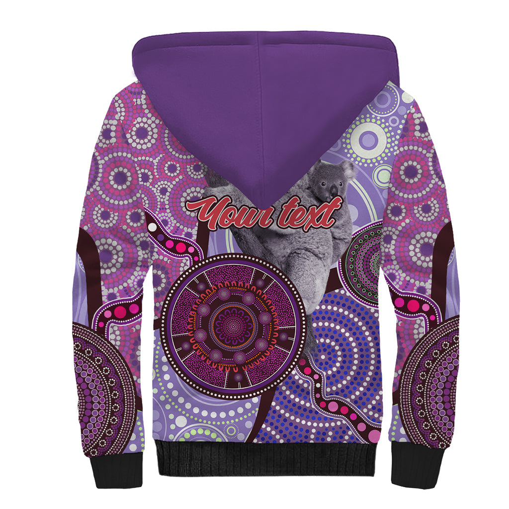 Personalised Australia Koala NAIDOC 2024 Sherpa Hoodie Keep the Fire Burning