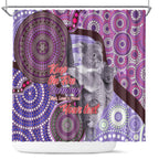 Personalised Australia Koala NAIDOC 2024 Shower Curtain Keep the Fire Burning